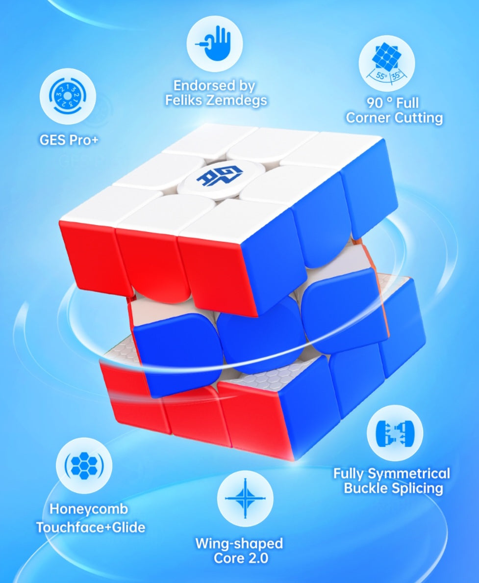 Rubik’s Cube store India WCA-approved cubes Budget cubes Magnetic cubes Maglev cubes Speedcubes Cube accessories Fast shipping Gan 356 RS 2 Magnetic 3x3 - The Cubeology