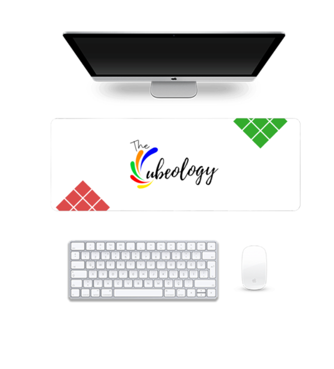 The Cubeology Signature Desk Mat - White