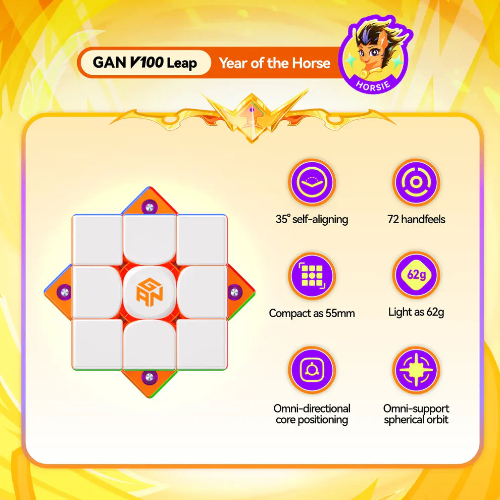 Gan v100 Leap 3x3 - Year of the Horse Edition