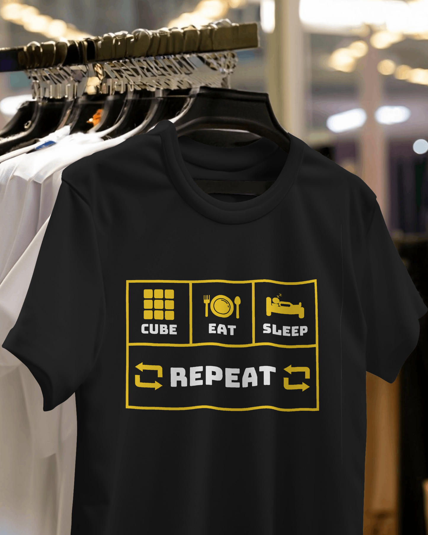 Cube, Eat, Sleep and Repeat T Shirt