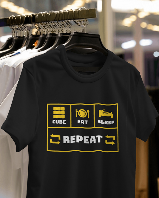 Cube, Eat, Sleep and Repeat T Shirt