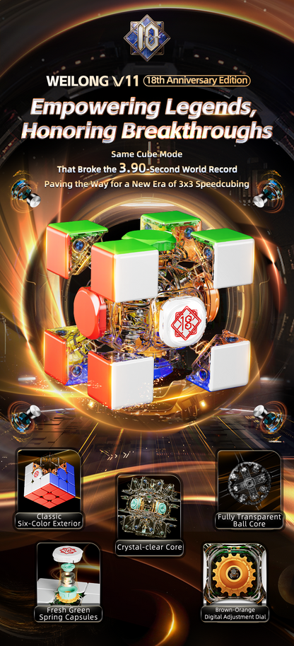 MoYu WRM AI v11 18th Anniversary Edition 3x3