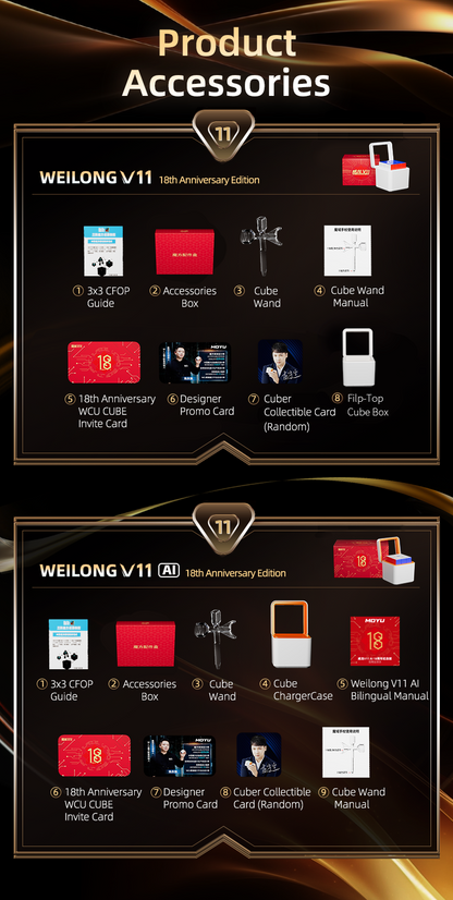 MoYu WRM AI v11 18th Anniversary Edition 3x3