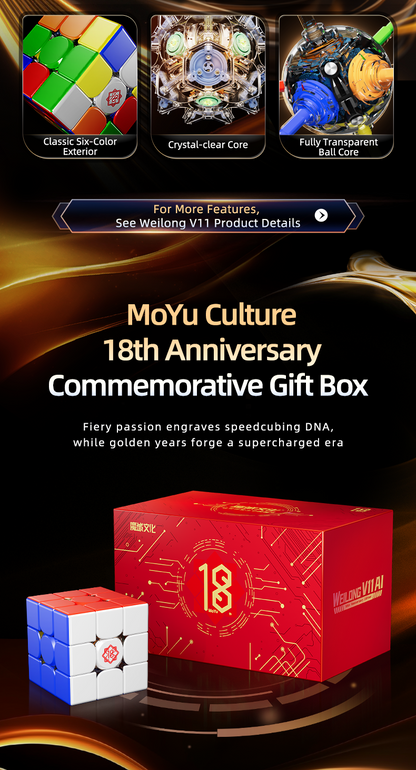 MoYu WRM AI v11 18th Anniversary Edition 3x3