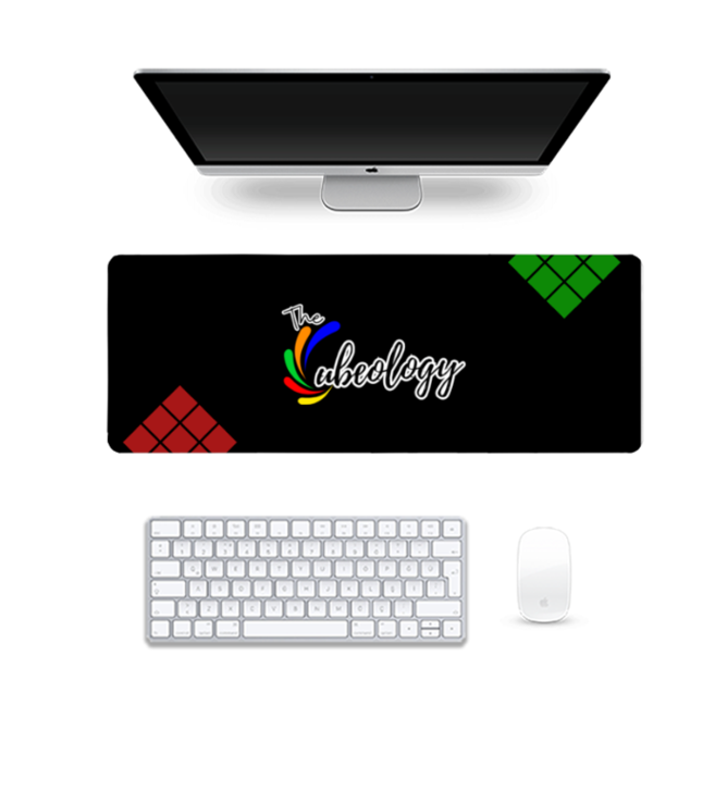 The Cubeology Signature Desk Mat - Black